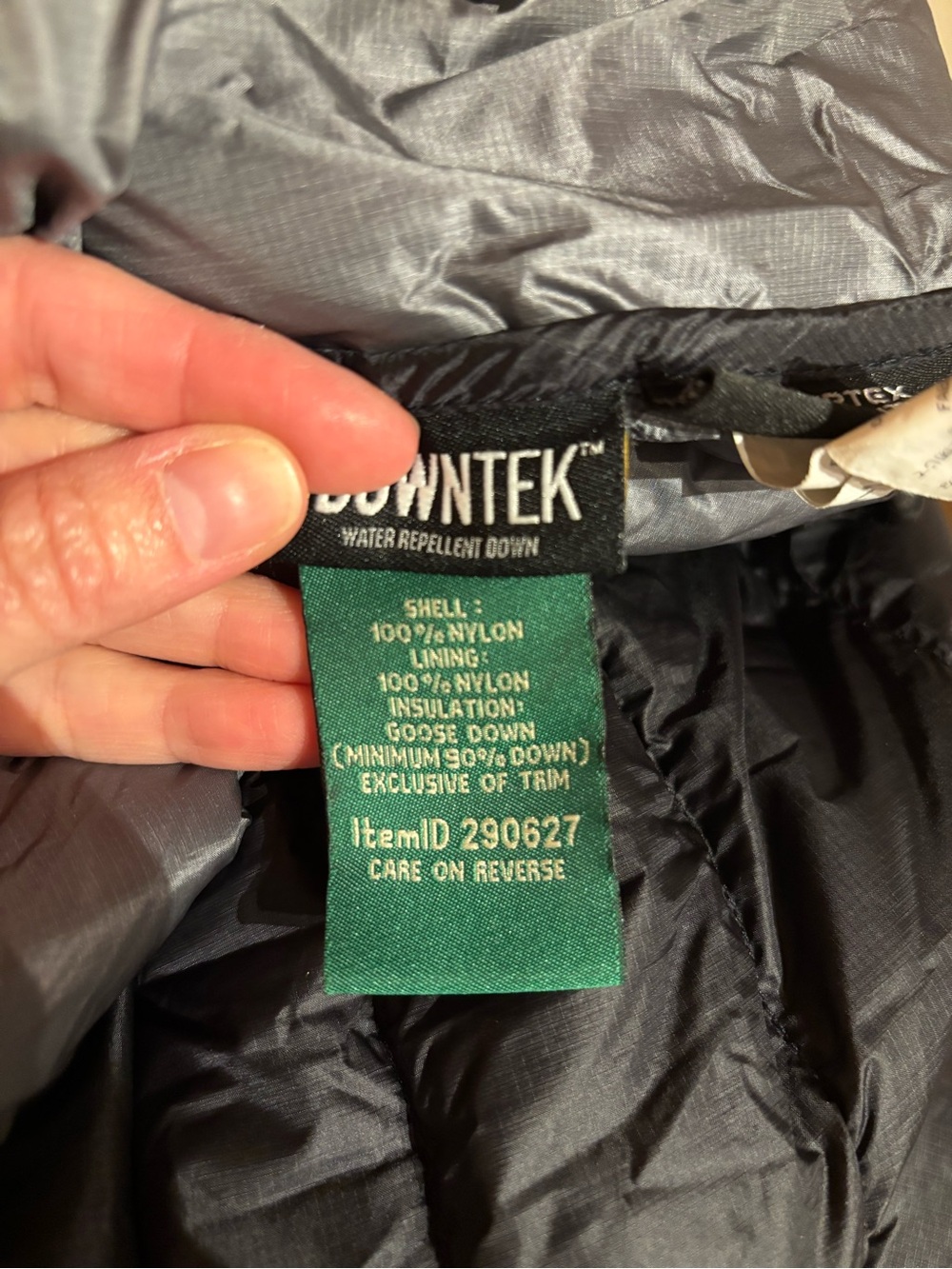 L.L. Bean Black Packable Quilted Down Jacket - Picture 8 of 8